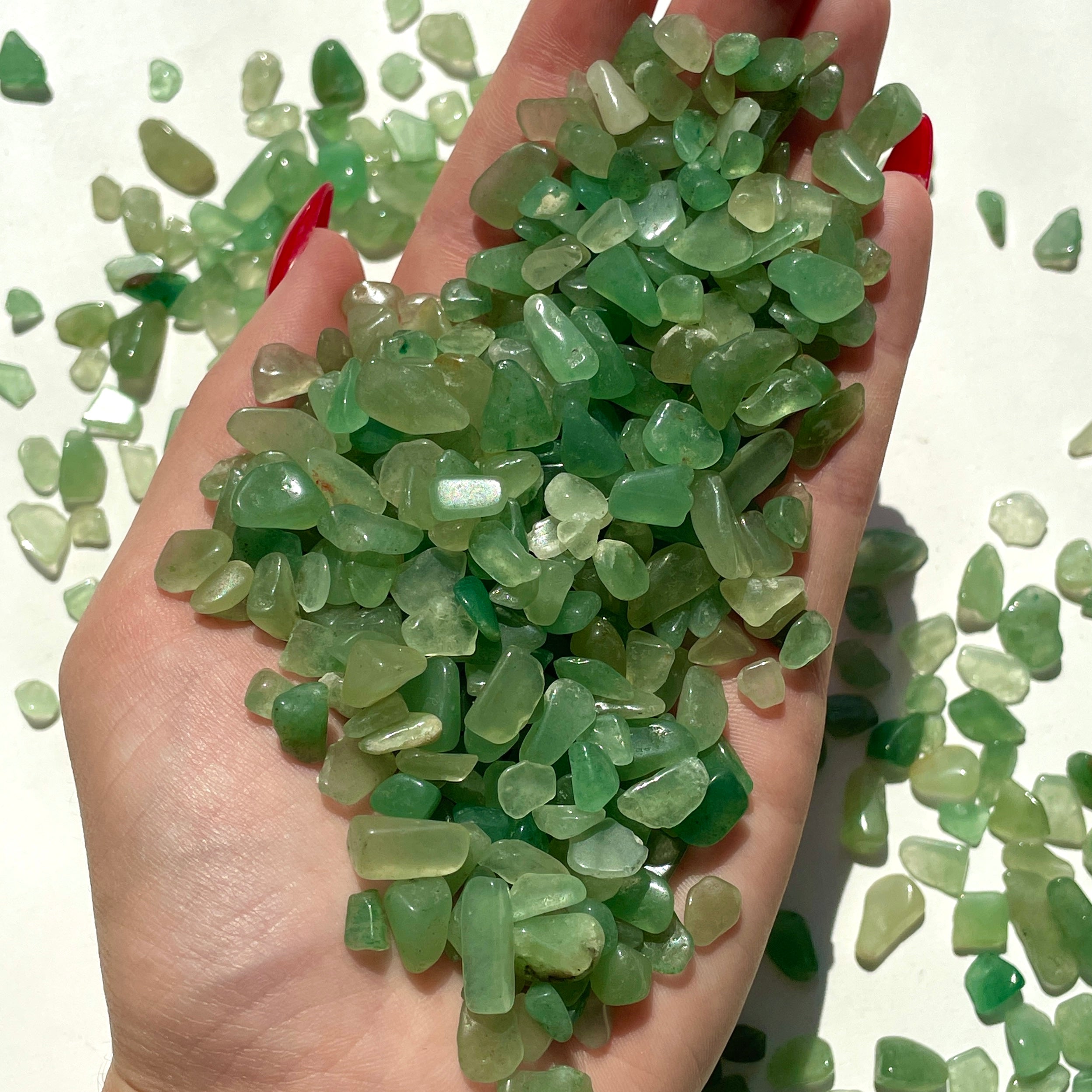Green Aventurine Chips 1KG Q1 Green Aventurine Chips 1KG Q1